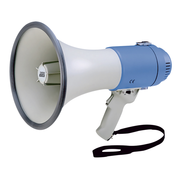 Showgear MF25F Handmegaphon mit 25 Watt - blau/weiß