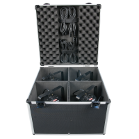 Showgear Case for 4x LED Par 56 Value Line - with elastic hook and loop straps