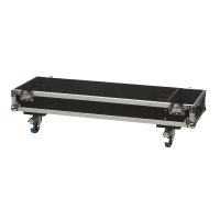 Showtec Case for 12x Sunstrip Active 3 stackable sections with accessory compartment