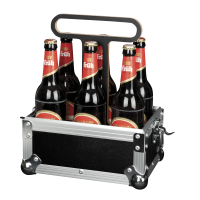 Showgear Case for Beer Bottles Up to 6 beer bottles