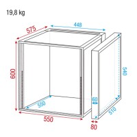 Showgear Double Door Case 12U