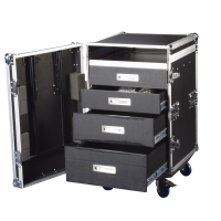 Showgear Drawer Case 12U + Work Surface 12HE-Case mit Schubladen + Arbeitsfläche