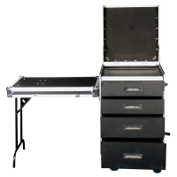 Showgear Drawer Case 12U + Work Surface 12HE-Case mit Schubladen + Arbeitsfläche