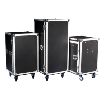 Showgear Drawer Case 16U Multi-purpose - swivel castors with break