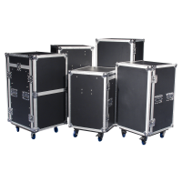 Showgear Drawer Case 16U Multi-purpose - swivel castors with break