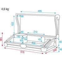 Showtec Case for Light Controller 3U With accessory compartment