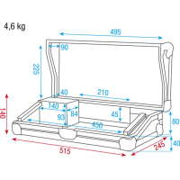 Showtec Case for Light Controller 3U With accessory compartment
