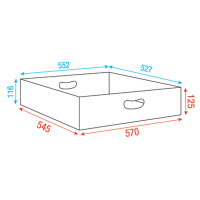 Showgear Top-insert for Multiflex Case 80/120 57 cm,...