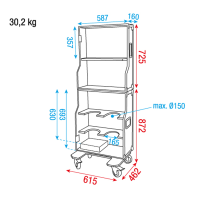 Showgear Emergency Case With cut-outs for fire extinguishers