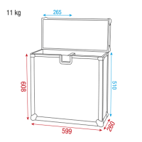Showgear Case for 2x Scanner Separate sections with protective foam