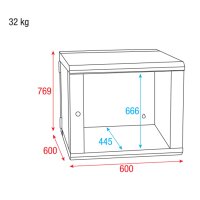 Showgear RCA-WMF-15 15U 19"-Rack-Gehäuse