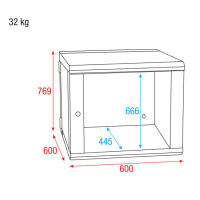 Showgear RCA-WMF-15 15U 19"-Rack-Gehäuse