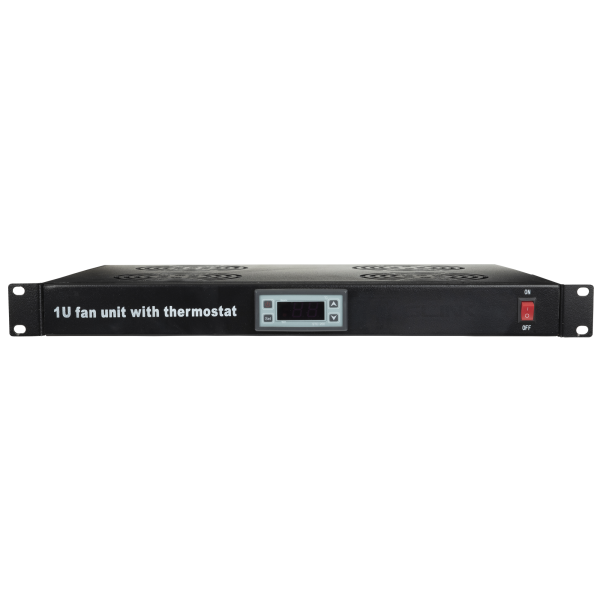 Showgear 4-way, 1U Fan Unit Temperature Controlled For 19" rack or cabinet