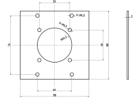 Showgear Schuko Panel 2 Segments
