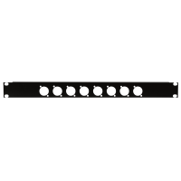 Showgear 19 Inch Connector Panel 1U - for 8 XLR...
