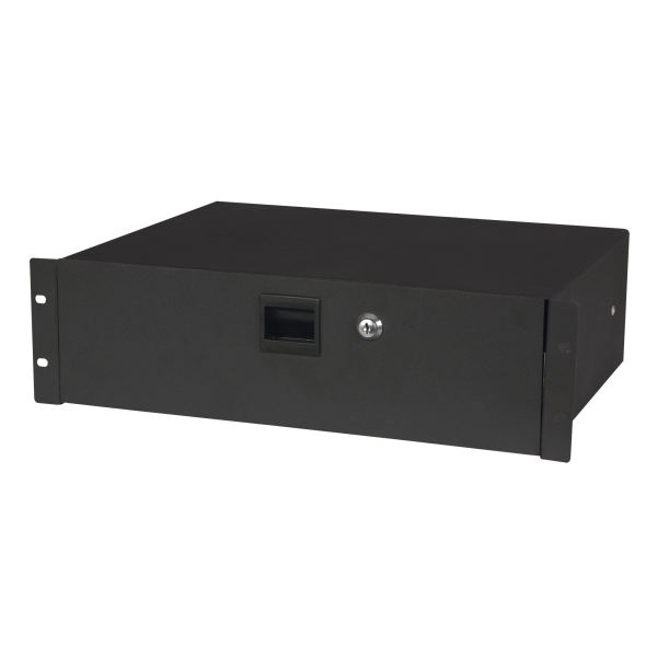 Showgear 19 Inch Drawer with keylock 3HE (483 x 350 x 132 mm, LxBxH)/7,7 kg