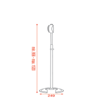 Showgear Microphone Pole - Quick Lock 956-1520 mm - with...