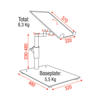 Showgear DJ Player Stand