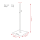 Showgear Speaker Stand with Baseplate Metal - max load 20 kg - 1100-1800 mm - 35 mm