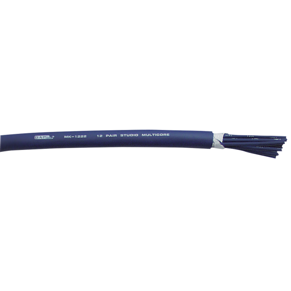 DAP MK-1222 12 Pair Studio Multicore - blue jacket - Price per metre
