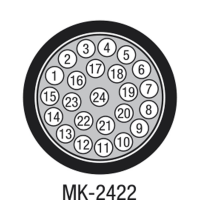 DAP MK-2422 24 Pair Studio Multicore - blue jacket - Price per metre