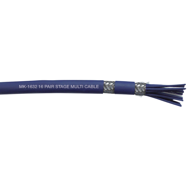 DAP MK-1632 16 Pair Stage Multicore - double shielded - blue jacket - Price per metre