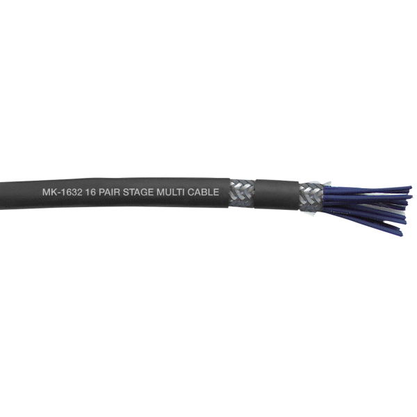 DAP MK-1632 Studio Multicore 16-paariges Kabel - doppelt geschirmt - schwarze Ummantelung