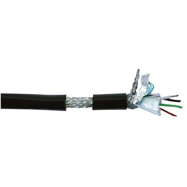 DAP Digi-Quad - DMX DMX Quad 4-pin digital cable - 100 m on spool - black