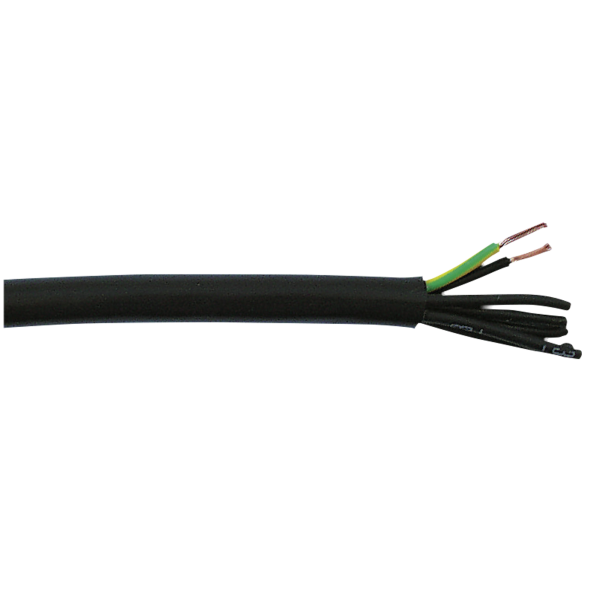 DAP 240 V Power Multicable, Black Price per metre, 7x 1.5 mm² (P715)