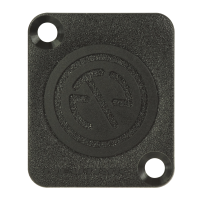 Neutrik Dummy plate to cover D-shape cut outs
