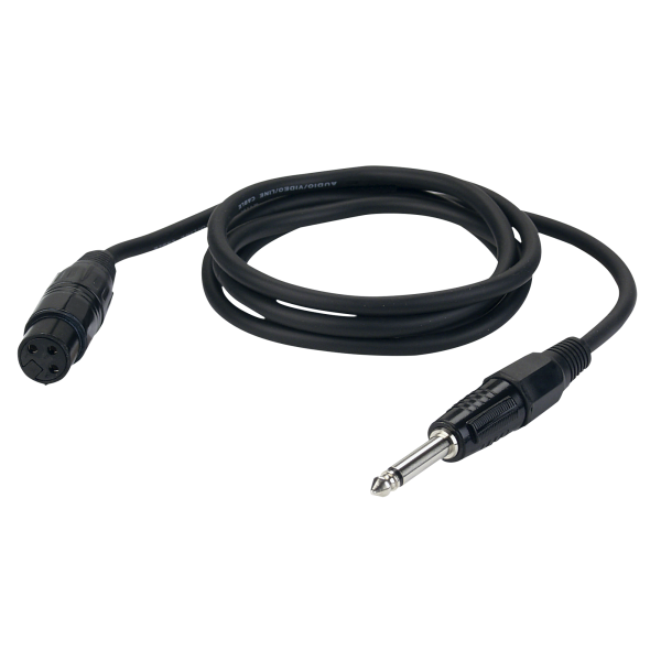 DAP FL02 - unbal. XLR/F 3P to Jack mono 3 m