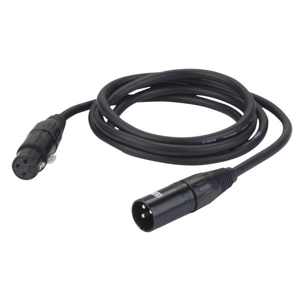 DAP FL09 - DMX/AES-EBU XLR/M 3P to XLR/F 3P 0.75 m
