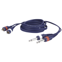 DAP FL23 - 2 RCA male L/R to 2 mono Jack L/R 1,5 m