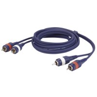 DAP FL24 - 2 RCA male L/R to 2 RCA male L/R 0,75 m