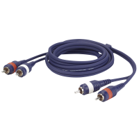 DAP FL24 - 2 RCA male L/R to 2 RCA male L/R 0.75 m