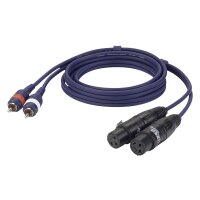 DAP FL25 - 2 RCA male L/R to 2 XLR/F 3P 3 m