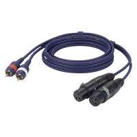DAP FL25 - 2 RCA male L/R to 2 XLR/F 3P 3 m