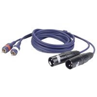 DAP FL26 - 2 RCA male L/R to 2 XLR/M 3P 3 m