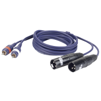 DAP FL26 - 2 RCA male L/R to 2 XLR/M 3P 3 m