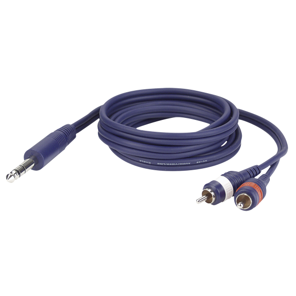 DAP FL35 - Stereo Jack to 2 RCA male L/R 1.5 m
