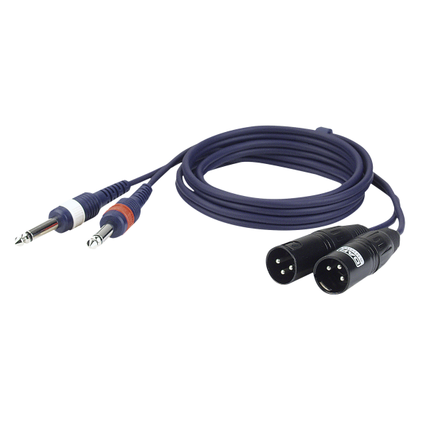 DAP FL44 - 2 unbal. Jack mono L/R to 2 XLR/M 3P 1,5 m