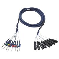 DAP FL62 - 8 XLR/M 3P to 8 Jack mono 6 m