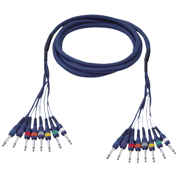 DAP FL63 - 8 Jack mono to 8 Jack mono 3 m