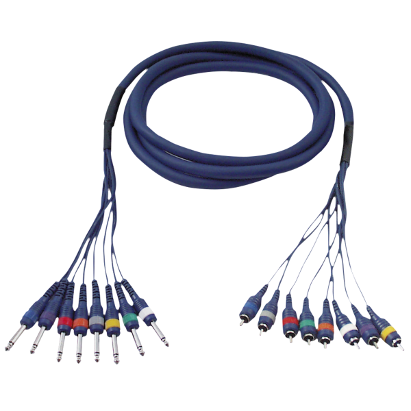 DAP FL64 - 8 Jack mono to 8 RCA/M 3 m