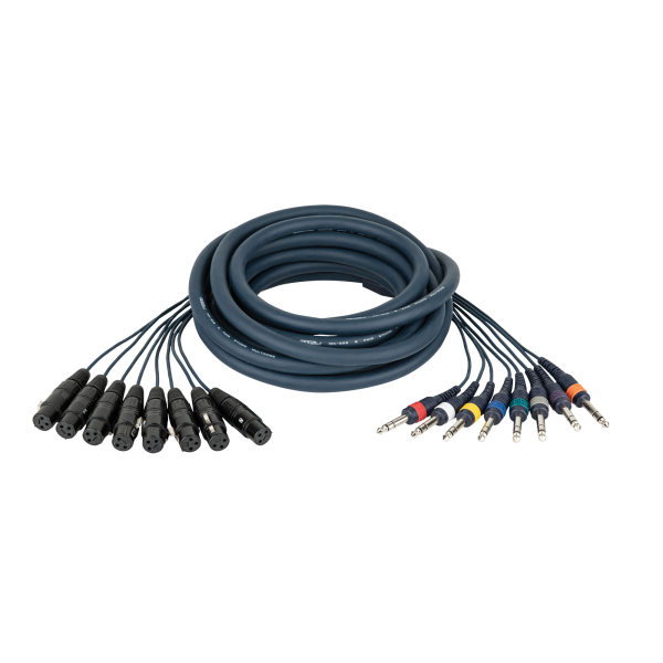 DAP FL67 - 8 XLR/F 3P to 8 Jack stereo 3 m