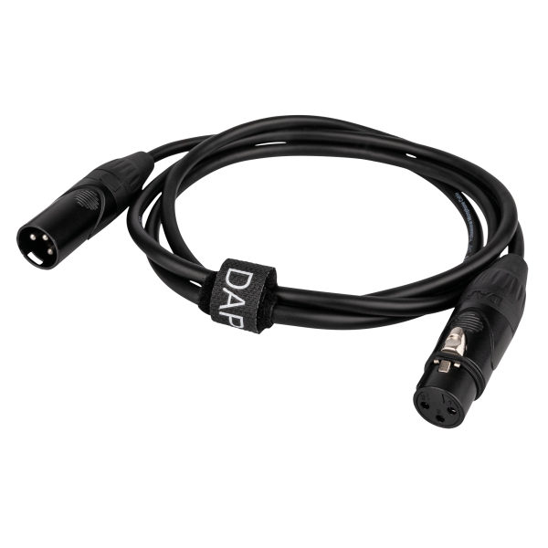 DAP FLX01- bal. XLR/M 3P to XLR/F 3P X-type 1.5 m