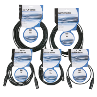 DAP FLX01- bal. XLR/M 3P to XLR/F 3P X-type 1.5 m