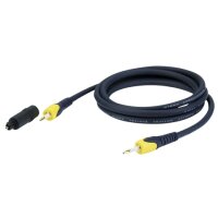 DAP FOP02 - Miniplug to Miniplug Black Incl. 2 Toslink...