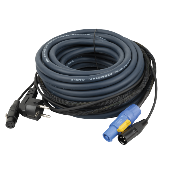DAP FP10 - Schuko/XLR F - powerCON/XLR M - Audio / Power AUDIO Strom- und Signalkabel - 15 m