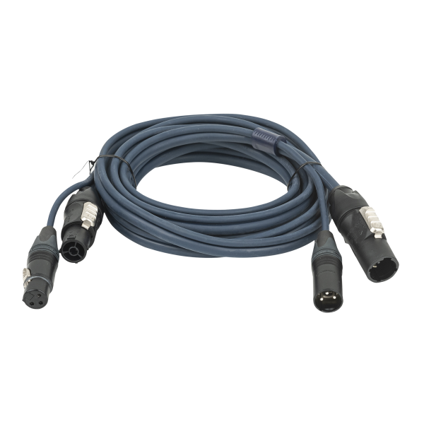 DAP FP-13 Hybrid Cable - powerCON TRUE1 & 3-pin XLR - DMX / Power DMX & Strom - 3 m